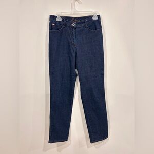 Dark Blue Straight Leg Women's Jeans